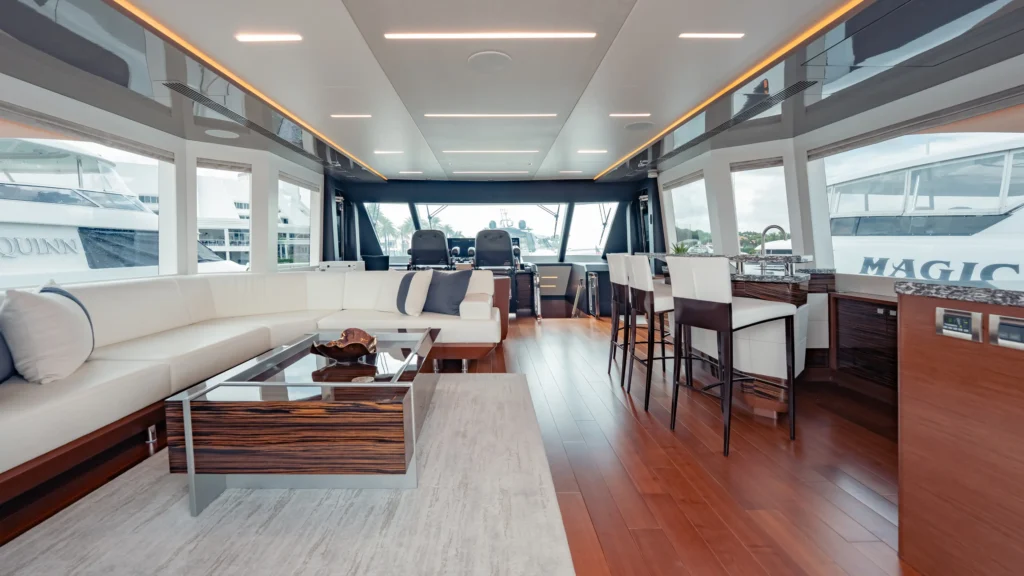Ocean Alexander 28R interior by Evan K Marshall