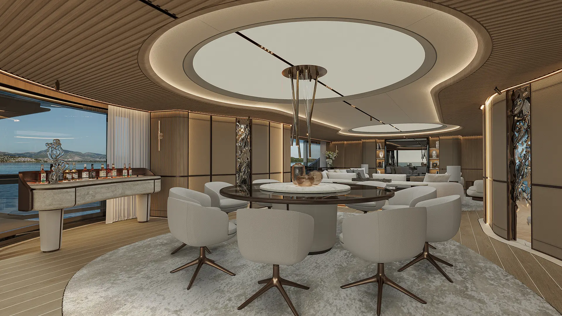 ISA Gran Turismo 66m dining space