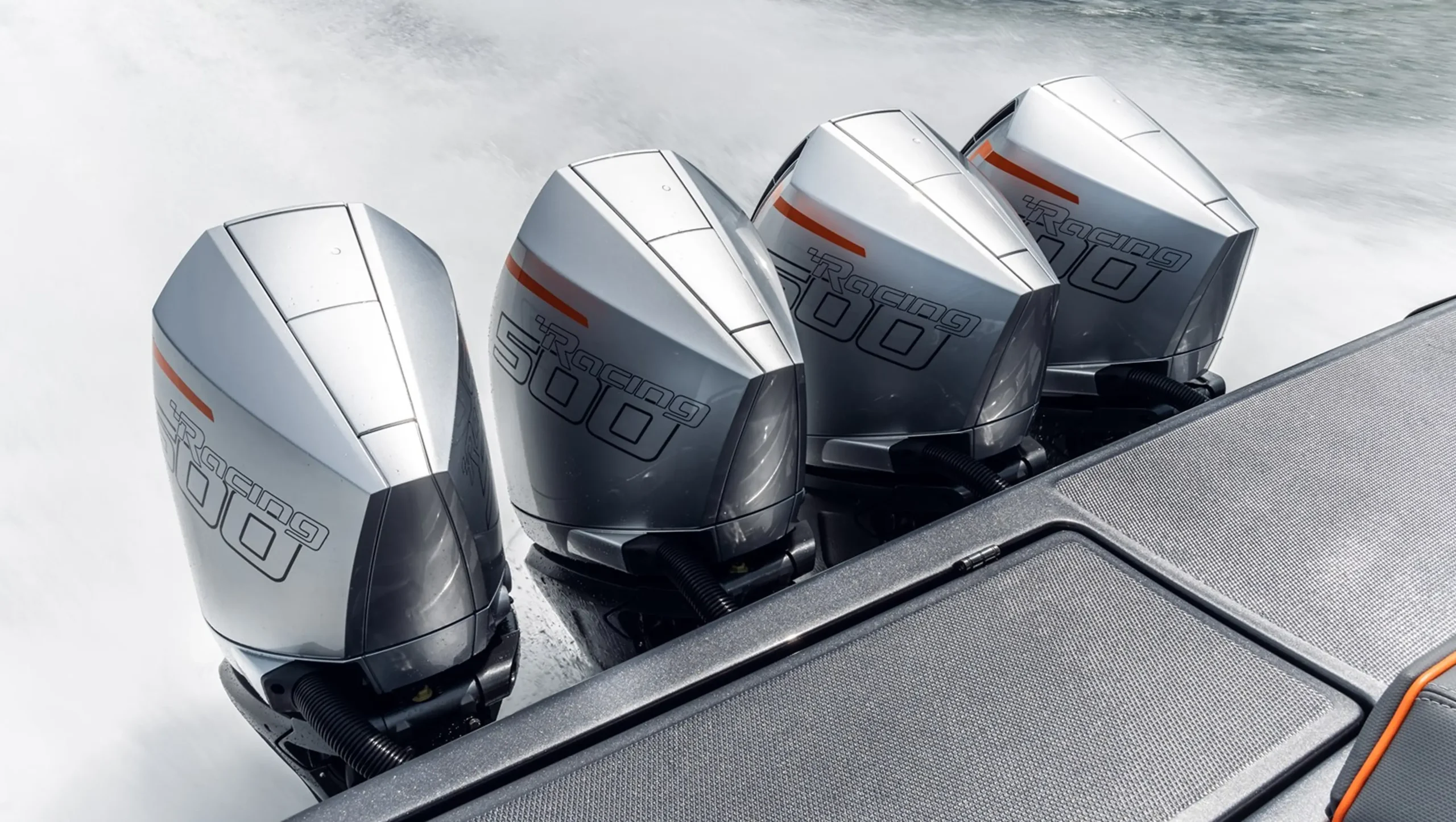 Four engine outboard setup